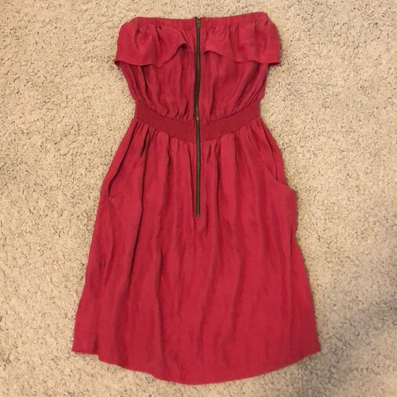 Silk Strapless Dress - Picture 1 of 1